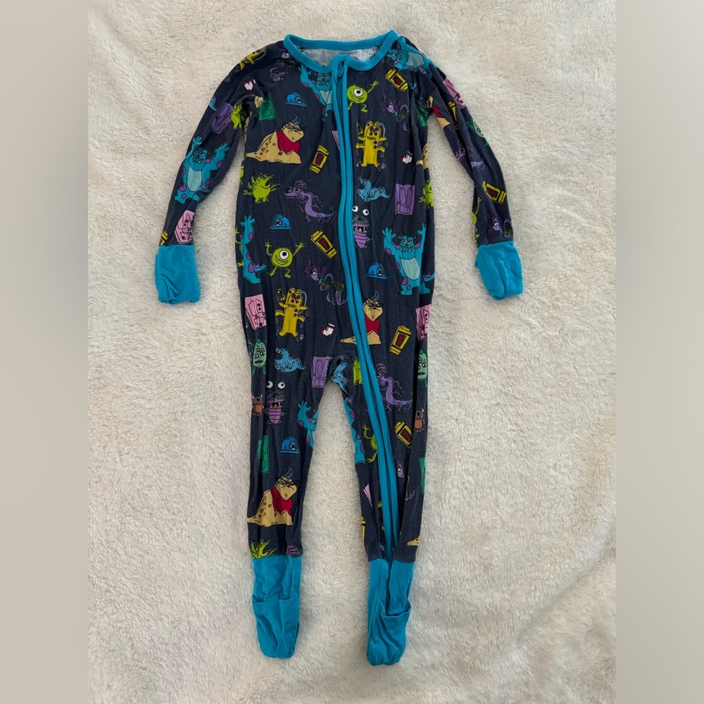 Little Sleepies Monsters Inc Zippy Sz. 12-18 months